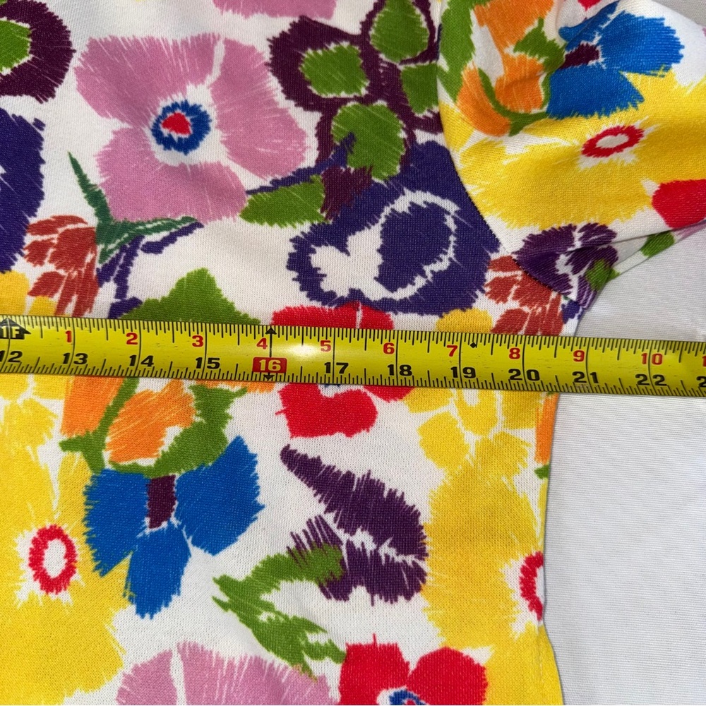 Trisha Tyler‎ Floral Multicolor Women's Jacket Art to Wear Shirt Pockets M - Picture 6 of 10